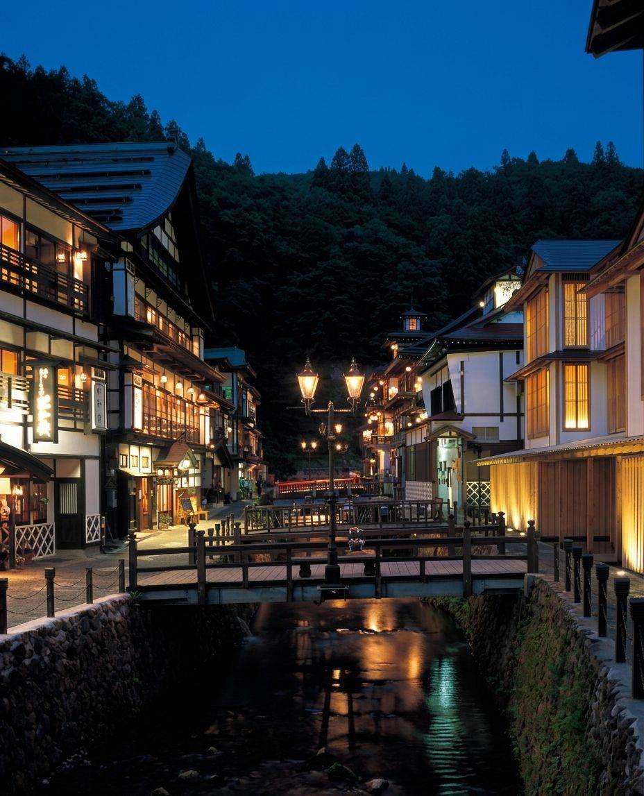 銀山温泉の夜景