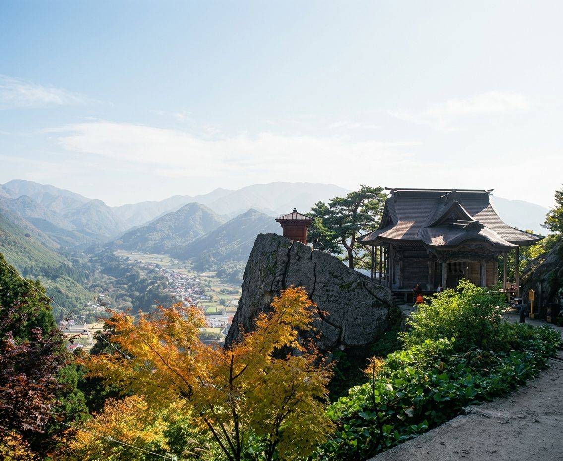 山寺（立石寺）の奥之院付近からの眺望